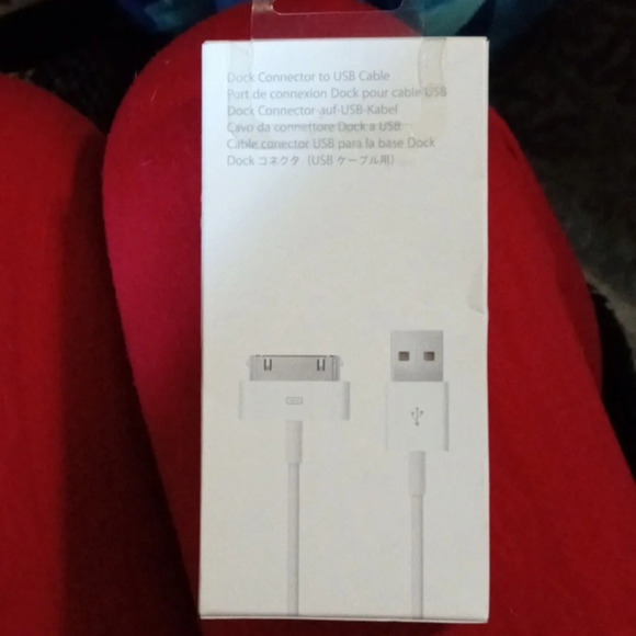 Apple Dock Connector to USB cable new with one year warranty - Picture 2 of 7
